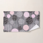 Art-Deco-Punkte Badhandtuch Set (Handtuch)