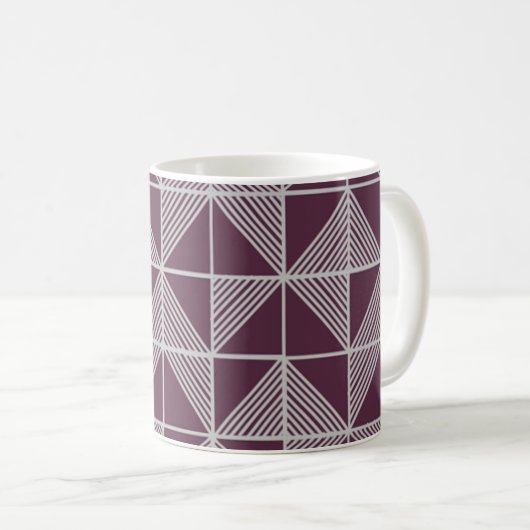 Art Deco Puzzle Kaffeetasse (VorderseiteRechts)