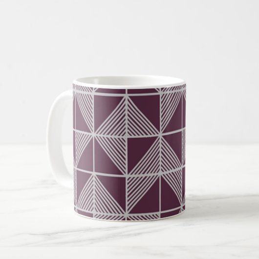 Art Deco Puzzle Kaffeetasse (Vorderseite Links)