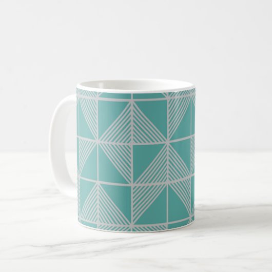 Art Deco Puzzle Kaffeetasse (Vorderseite Links)