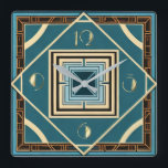 Art Deco Quadratische Wanduhr<br><div class="desc">Großartiges Uhrendesign. Du wirst es wie andere Liebe bekommen. Sie können dieses Design auch für andere Produkte verwenden,  die Sie mögen,  oder Ihren Text anpassen und hinzufügen. Folgen Sie mir für mehr. Vielen Dank. Ich wünsche Ihnen einen schönen Tag.</div>