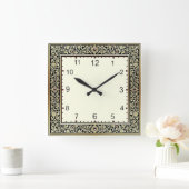 Art Deco Quadratische Wanduhr (Zuhause)