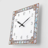 Art Deco Quadratische Wanduhr (Winkel)