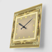 Art Deco Quadratische Wanduhr (Winkel)