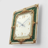Art Deco Quadratische Wanduhr (Winkel)