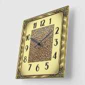 Art Deco Quadratische Wanduhr (Winkel)