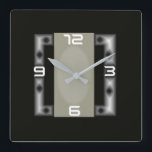 Art Deco  Quadratische Wanduhr<br><div class="desc">Great design. You will love it like others. Be free to use this design for other product or to add your text. Follow me for more. Thank you. Have a nice day.</div>