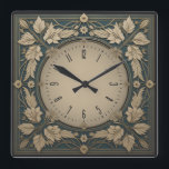 Art Deco Quadratische Wanduhr<br><div class="desc">Großartiges Uhrendesign. Du wirst es wie andere Liebe bekommen. Sie können dieses Design auch für andere Produkte verwenden, die Sie mögen, oder Ihren Text anpassen und hinzufügen. Folgen Sie mir für mehr. Vielen Dank. Ich wünsche Ihnen einen schönen Tag.</div>