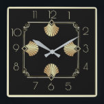 Art Deco Quadratische Wanduhr<br><div class="desc">Großartiges Uhrendesign. Du wirst es wie andere Liebe bekommen. Sie können dieses Design auch für andere Produkte verwenden,  die Sie mögen,  oder Ihren Text anpassen und hinzufügen. Folgen Sie mir für mehr. Vielen Dank. Ich wünsche Ihnen einen schönen Tag.</div>