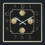 Art Deco Quadratische Wanduhr<br><div class="desc">Großartiges Uhrendesign. Du wirst es wie andere Liebe bekommen. Sie können dieses Design auch für andere Produkte verwenden, die Sie mögen, oder Ihren Text anpassen und hinzufügen. Folgen Sie mir für mehr. Vielen Dank. Ich wünsche Ihnen einen schönen Tag.</div>