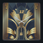 Art Deco Quadratische Wanduhr<br><div class="desc">Großartiges Uhrendesign. Du wirst es wie andere Liebe bekommen. Sie können dieses Design auch für andere Produkte verwenden, die Sie mögen, oder Ihren Text anpassen und hinzufügen. Folgen Sie mir für mehr. Vielen Dank. Ich wünsche Ihnen einen schönen Tag.</div>