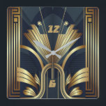 Art Deco Quadratische Wanduhr<br><div class="desc">Großartiges Uhrendesign. Du wirst es wie andere Liebe bekommen. Sie können dieses Design auch für andere Produkte verwenden,  die Sie mögen,  oder Ihren Text anpassen und hinzufügen. Folgen Sie mir für mehr. Vielen Dank. Ich wünsche Ihnen einen schönen Tag.</div>