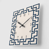 Art Deco Quadratische Wanduhr (Winkel)