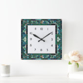 Art Deco  Quadratische Wanduhr (Zuhause)