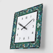 Art Deco  Quadratische Wanduhr (Winkel)