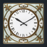 Art Deco Quadratische Wanduhr<br><div class="desc">Great clock design. You will love it like others. Be free to use this design for other product you like or to customize and add your text. Follow me for more. Thank you. Have a nice day.</div>