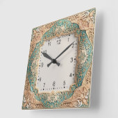 Art Deco Quadratische Wanduhr (Winkel)