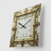 Art Deco Quadratische Wanduhr (Winkel)
