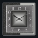 Art Deco Quadratische Wanduhr<br><div class="desc">Großartiges Design. Du wirst es wie andere Liebe bekommen. Sie können dieses Design auch für andere Produkte verwenden oder Ihren Text hinzufügen. Folgen Sie mir für mehr. Vielen Dank. Ich wünsche Ihnen einen schönen Tag.</div>