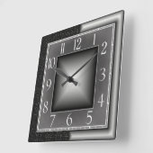 Art Deco Quadratische Wanduhr (Winkel)