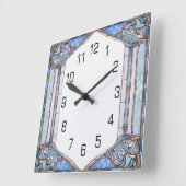 Art Deco Quadratische Wanduhr (Winkel)