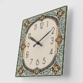 Art Deco Quadratische Wanduhr (Winkel)