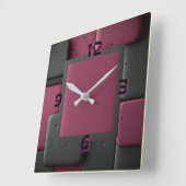 Art Deco Quadratische Wanduhr (Winkel)