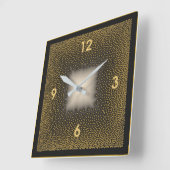 Art Deco Quadratische Wanduhr (Winkel)