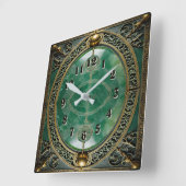 Art Deco Quadratische Wanduhr (Winkel)