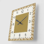 Art Deco Quadratische Wanduhr (Winkel)