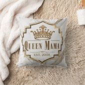 Art Déco "Queen Mama" mit Marmor Elegance Kissen (Decke)