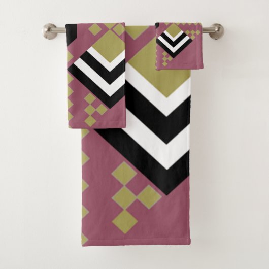 Art Deco Quilt Badhandtuch Set (Insitu)