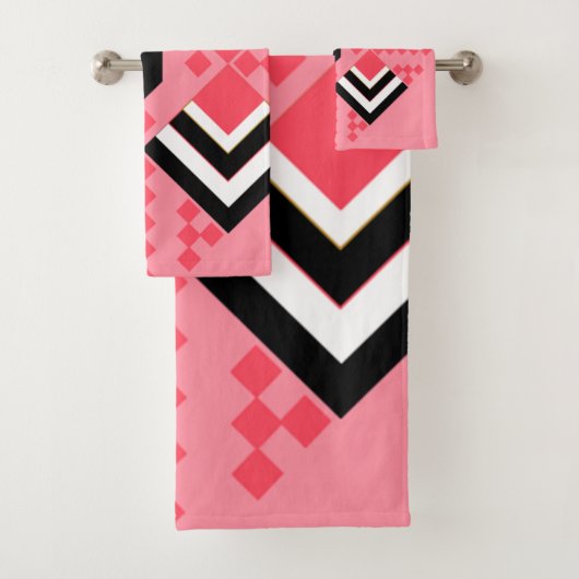 Art Deco Quilt Badhandtuch Set (Insitu)