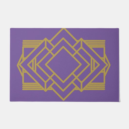 Art Deco Quilt Inspiriert Fußmatte (Vorderseite)
