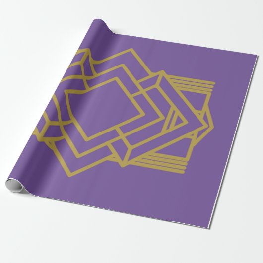 Art Deco Quilt Inspiriert Geschenkpapier (Ungerollt)