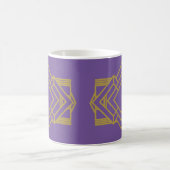 Art Deco Quilt Inspiriert Kaffeetasse (Mittel)