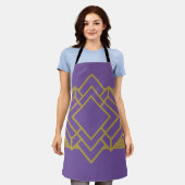 Art Deco Quilt Inspiriert Schürze (Getragen)