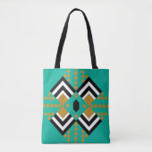 Art Deco Quilt Inspiriert Tasche (Vorderseite)