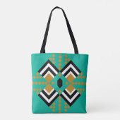 Art Deco Quilt Inspiriert Tasche (Rückseite)