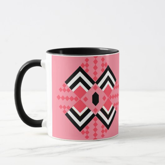 Art Deco Quilt Inspiriert Tasse (Links)