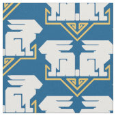 Art Deco Rabbits Stoff (Nahaufnahme)