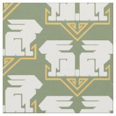 Art Deco Rabbits Stoff (Nahaufnahme)