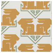 Art Deco Rabbits Stoff (Nahaufnahme)