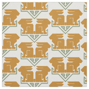 Art Deco Rabbits Stoff