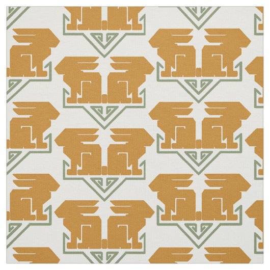 Art Deco Rabbits Stoff (Muster)
