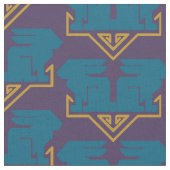 Art Deco Rabbits Stoff (Nahaufnahme)