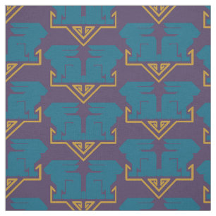 Art Deco Rabbits Stoff