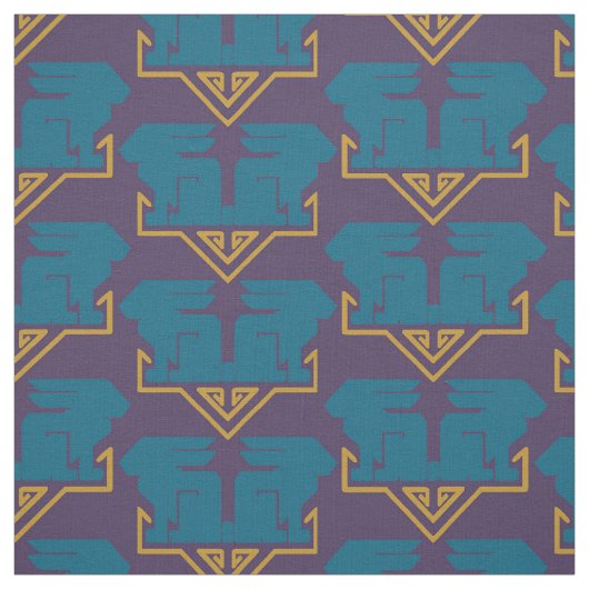 Art Deco Rabbits Stoff (Muster)