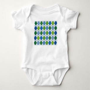 Art Deco Rain Raute Baby Strampler