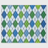 Art Deco Rain Raute Geschenkpapier (Flach)